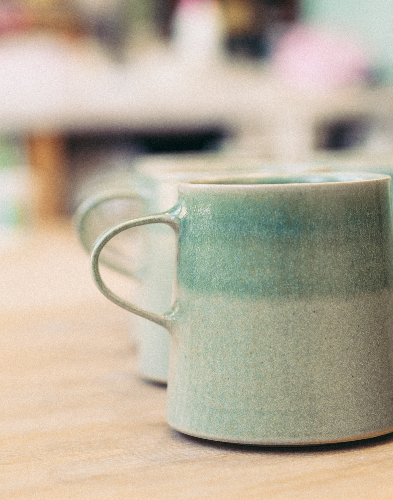 Ceramic Mugs, Close up