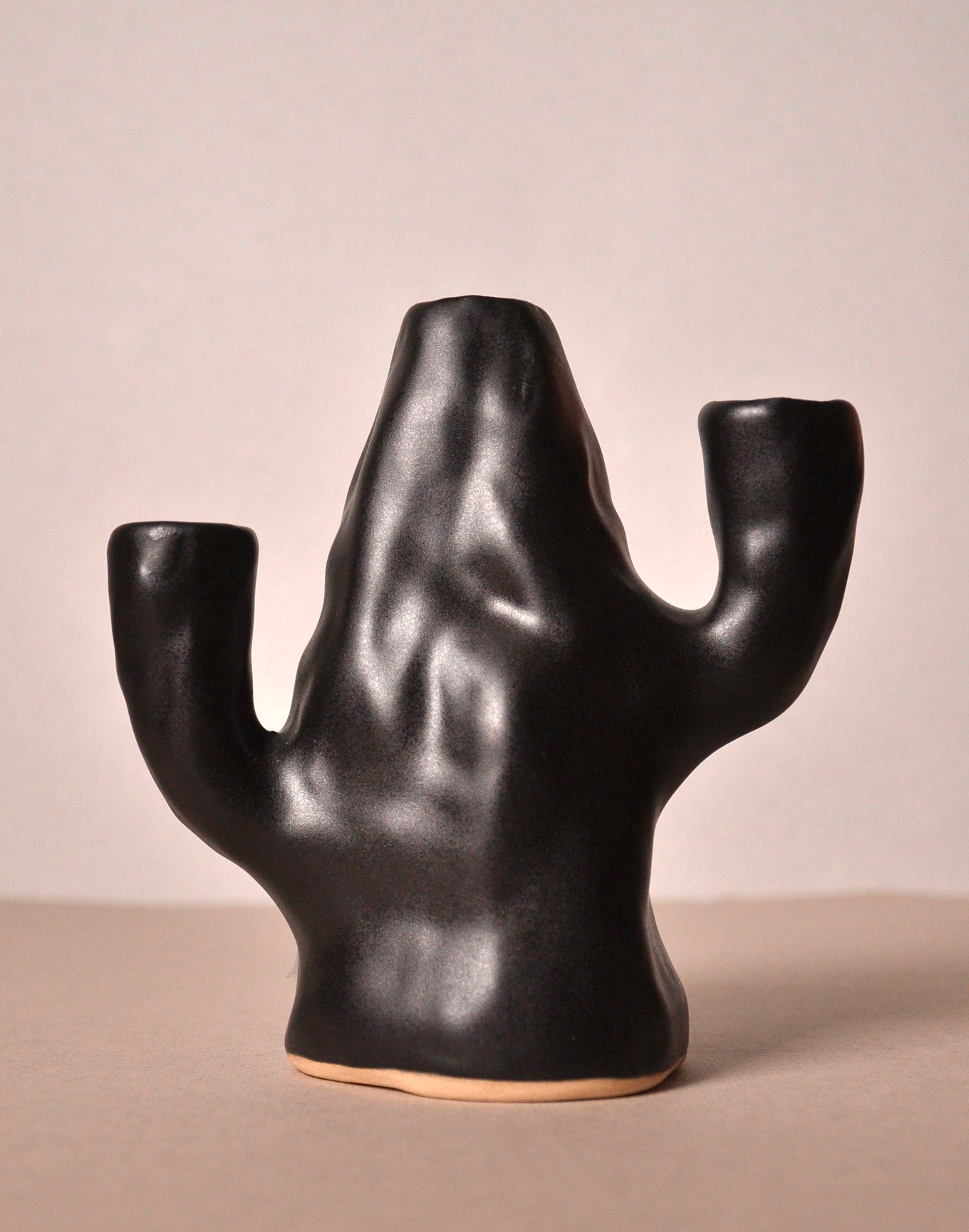 Candle Holder, Black, Close up