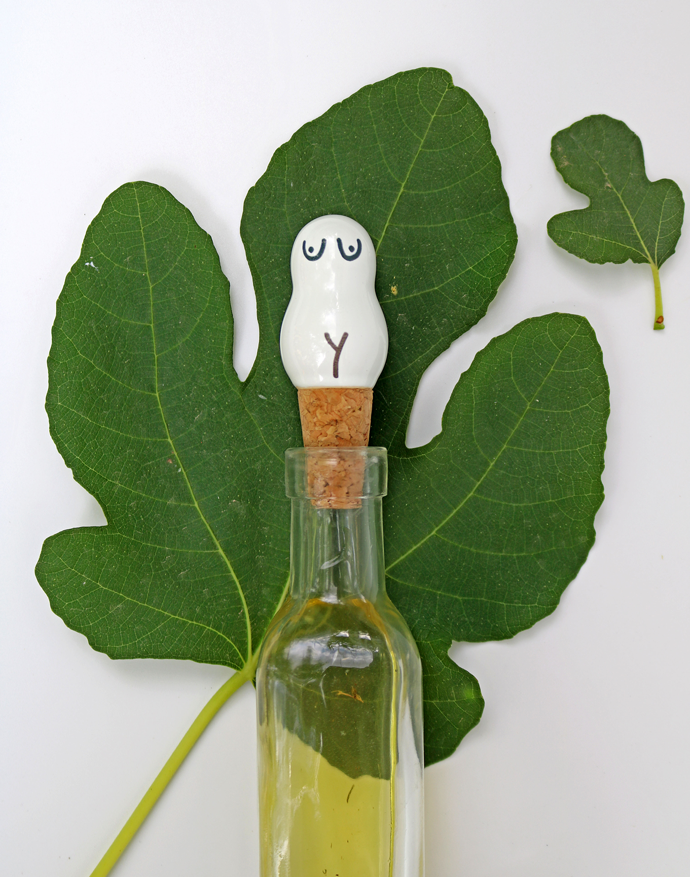 Cork Bottle Stopper, front