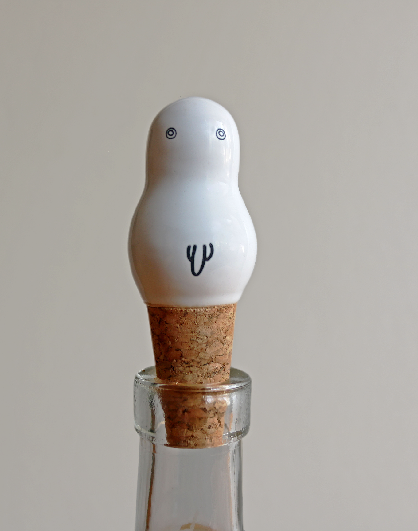 Ceramic Bottle Stopper, front